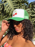 Good Vibes Trucker Hat Green