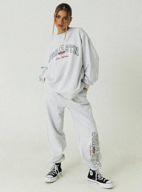 Jagger & Stone Vintage Oversized Sweatshirt Grey Princess Polly  long 