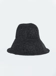 Bucket hat Crochet design Internal drawstring Wired brim