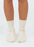 Crew socks Ribbed cuff