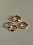 Ancient History Ring Set Gold