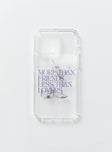 iPhone case Clear plastic style Graphic print