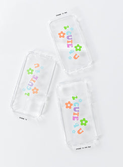 Too Cute iPhone Case Clear / Multi
