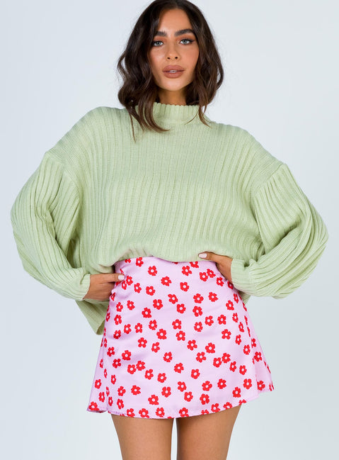 Innerbloom Oversized Sweater Lime Green