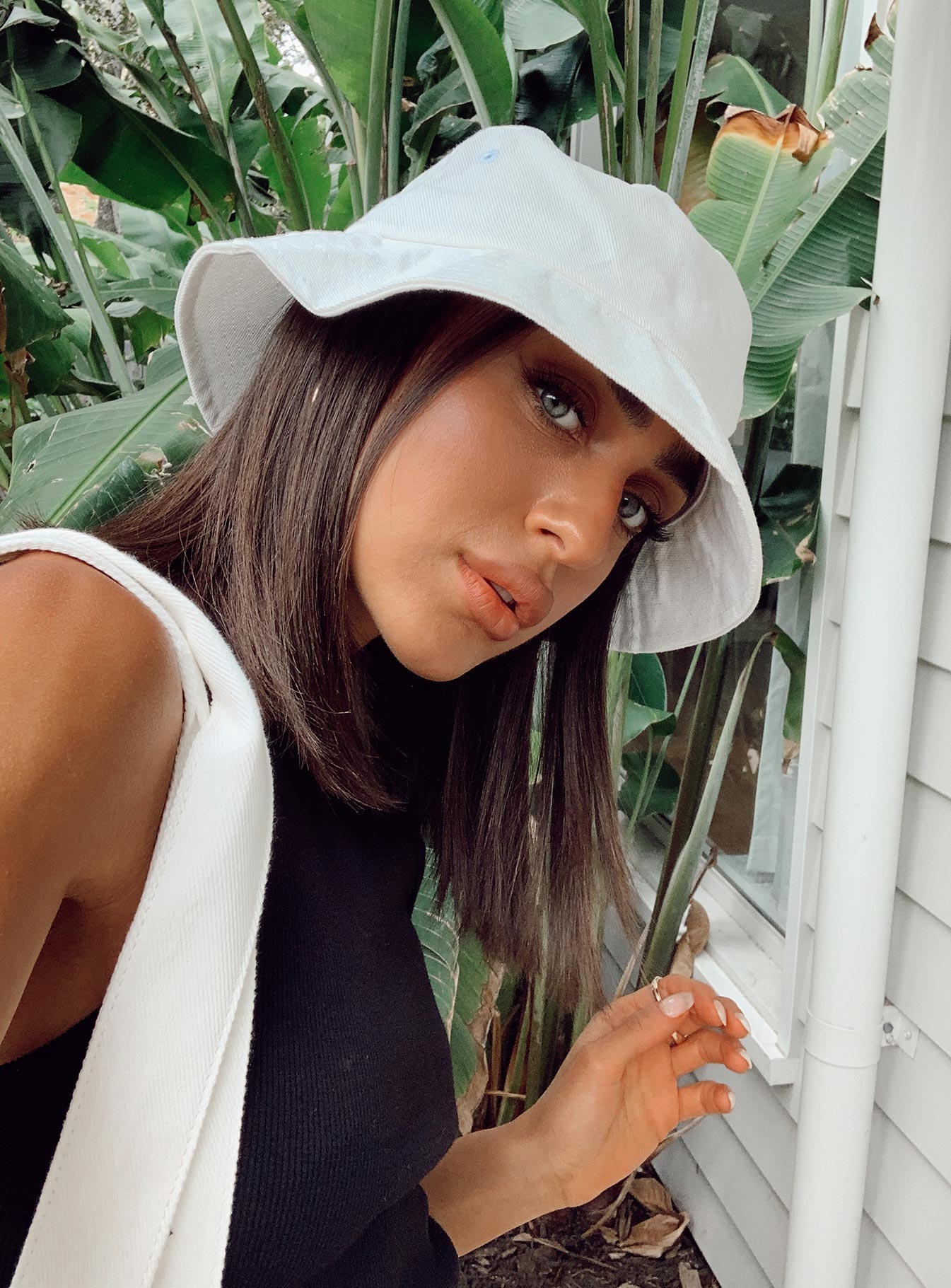 Canvas Bucket Hat White