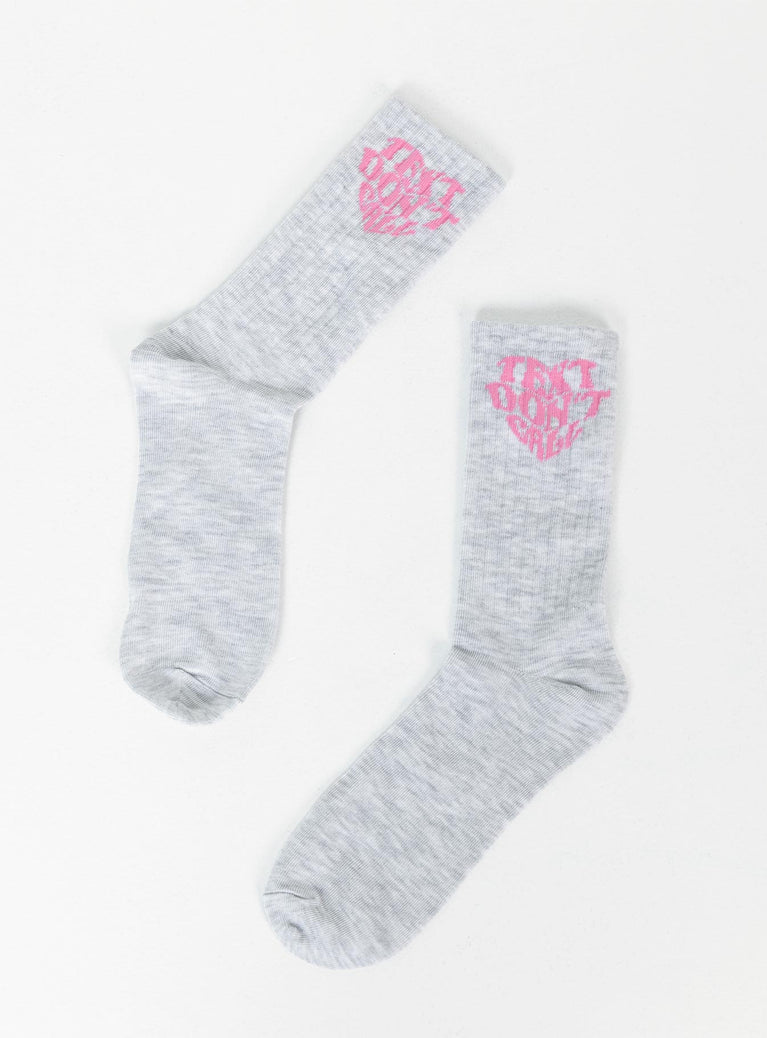 Socks Princess Polly Exclusive 78% organic cotton 12% polyester 10% spandex Graphic print  Good stretch  