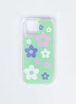 iPhone case Princess Polly Exclusive 50% PC 50% TPU Plastic back  Graphic print  Grip detail on sides  Tech chain holes 