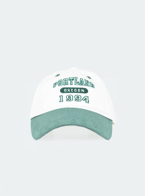 Cap Embroidered graphic Adjustable strap at back OSFM