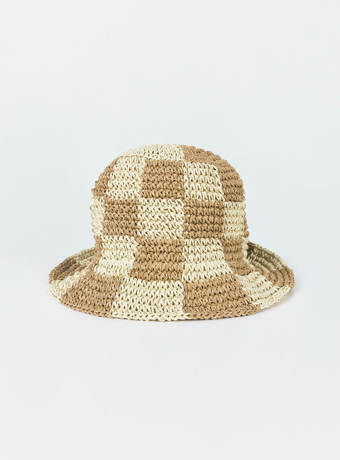 Bucket hat Crochet design Internal drawstring Wired brim