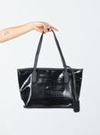 Holst PU Tote Black