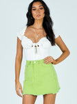 Jessika Mini Skirt Green