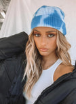 Tye Me Down Blue / White Beanie