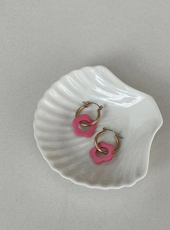 Botanical Girl Earrings Gold / Pink