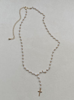 Chain belt Gold-toned Pearl detail Lobster clasp fastening 