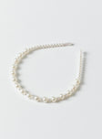 Headband Pearl detail Thin band Light weight