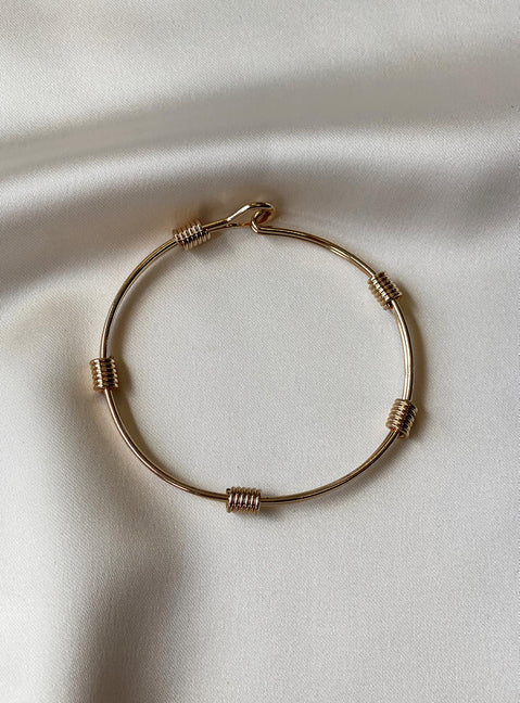 Bracelet Bangle style Gold-toned