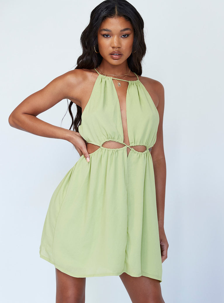 Princess Polly   Noa Mini Dress Green