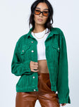 Western Cord Jacket Forest Green