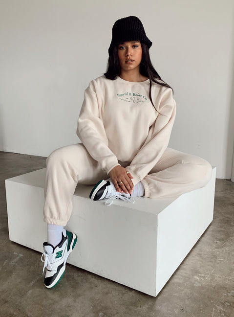 side view of model wearing Princess Polly MVP Track Pant Curve 