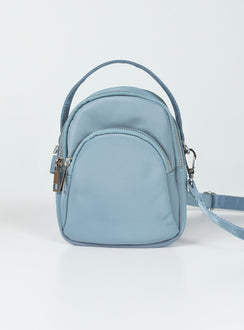 Crossbody bag Nylon material Fixed handle Adjustable & removable crossbody strap Three seperate compartments Zip fastenings Silver-toned hardware