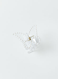 Aggie Hair Clip Pearl