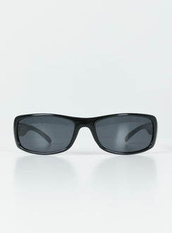 Sunglasses UV 400 Black tinted lenses  Moulded nose bridge 