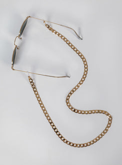Boogie Nights Sunglasses Chain Gold