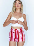 Ruby Striped Shorts Pink