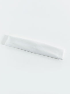 The Juney Nylon Headband White