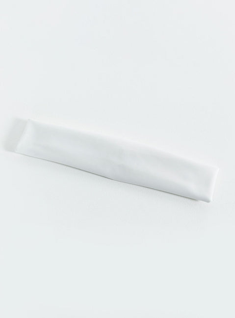 The Juney Nylon Headband White