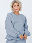 Angel Eyes Sweatshirt Blue Princess Polly  regular 