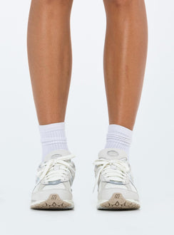 Sneakers  Faux suede and mesh material  Lace up style  Platform base Padded inner  Treaded sole 