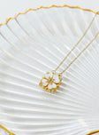 Cloverfiled Necklace Gold