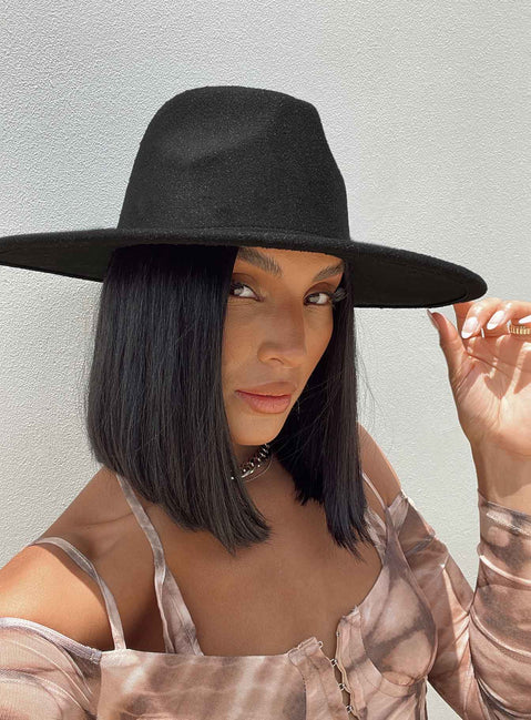 Indiana Fedora Hat Black