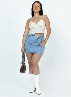 product Princess Polly Sleeveless Sweetheart  Marcell Top White