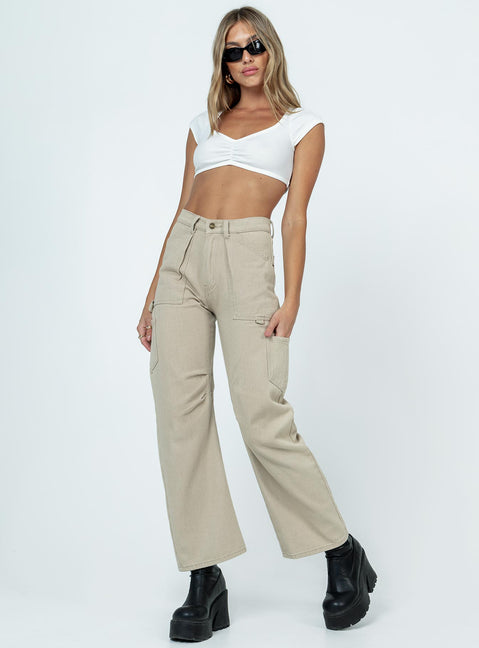 product Princess Polly Short Sleeves Square Neck  Desmond Top White