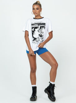 product Princess Polly Short Sleeves Crew Neck  Comic Book Ringer Tee White