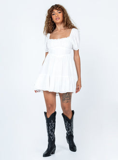 product Princess Polly Scoop Neck Scoop Neck  Ethan Mini Dress White