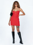 product Princess Polly High Neck  Passion Mini Dress Red