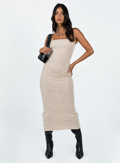 product Princess Polly Sweetheart Neckline  Oscar Midi Dress Beige