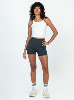 Bike short Soft knit material High waisted Elasticated waist band