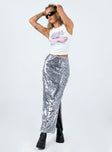 product Alyce Maxi Skirt Silver Princess Polly  Maxi 