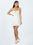 product Princess Polly Sweetheart Neckline  Motel Alaca Dress Pretty Petal Ivory