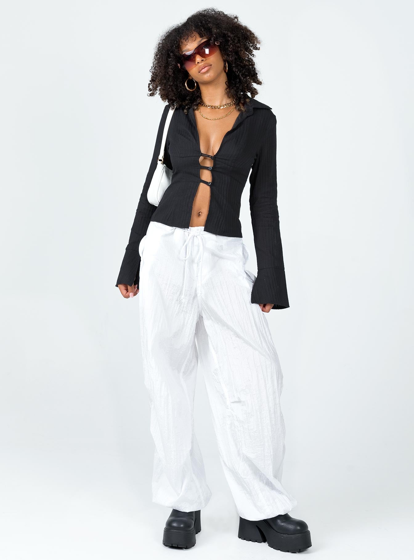 product Princess Polly Full Sleeves High Neck  Nial Long Sleeve Top Black