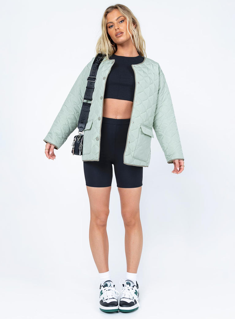 Carter Quilted Liner Jacket Green