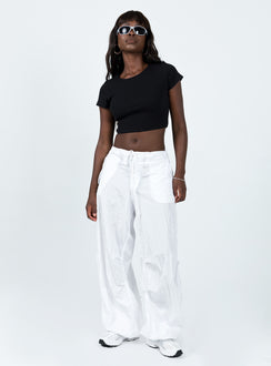 product Princess Polly Short Sleeves High Neck  Classic Crop Tee Black