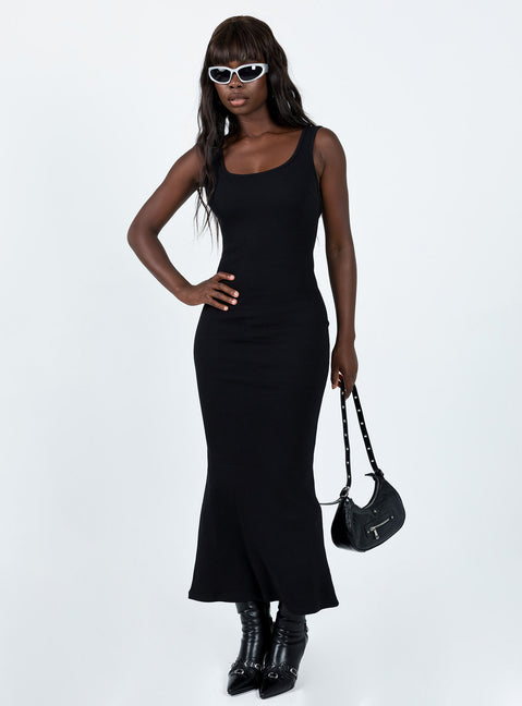 product Princess Polly Crew Neck  Smythe Maxi Dress Black