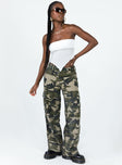 product Princess Polly  Fallout Mid Rise Cargo Pants Camouflage