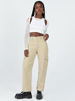 product Princess Polly  Adelaide Cargo Jeans Stone