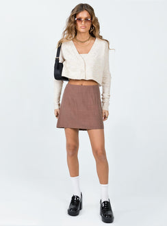 Swift Cardi Set Beige Cropped 